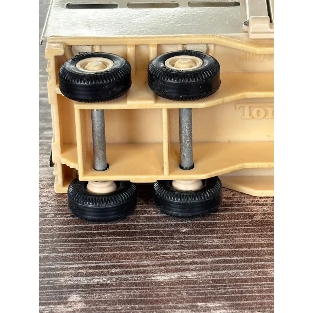 Vintage Tonka Steel Horse Trailer Toy Metal Beige Brown Kids Play‎ Vehicle